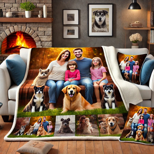 Cozy Up with Personalized Photo Blankets and Pillows