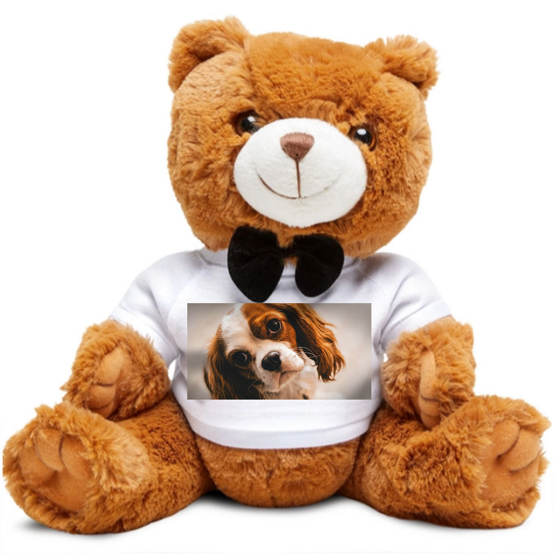 Cozy Teddy Bear with Personalized Photo T-Shirt