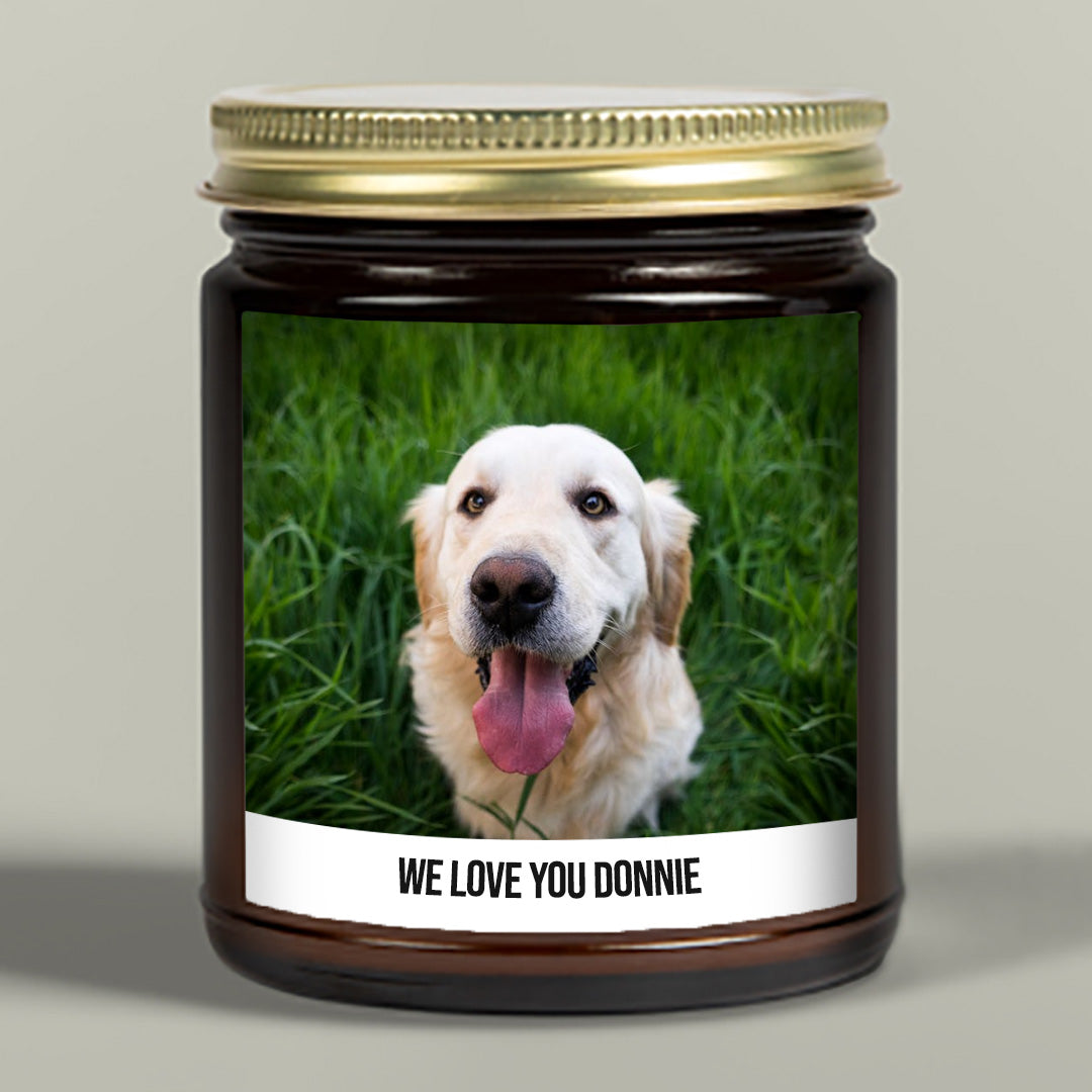 Photo Candle - Amber Jar - 9oz
