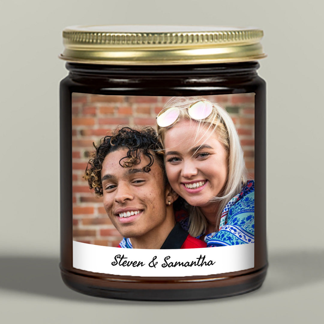 Photo Candle - Amber Jar - 9oz