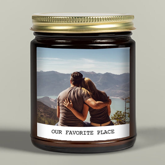 Photo Candle - Amber Jar - 9oz
