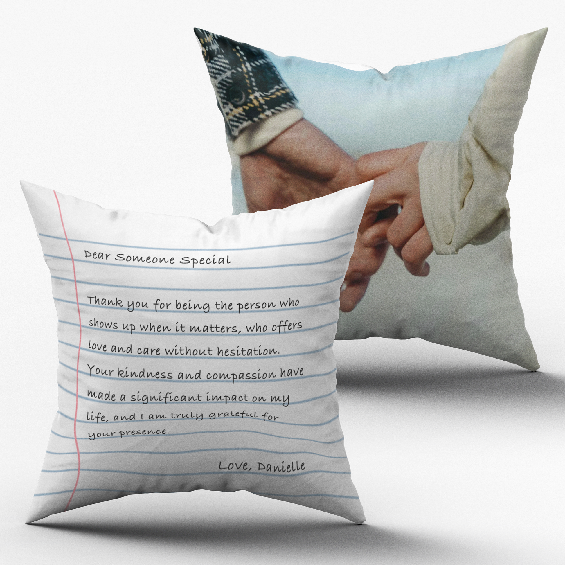 Custom Write-a-Letter Pillow Personalized Message Cushion